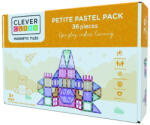 Cleverclixx Set magnetic de construit Pastel 36 piese, Cleverclixx (BO-CC- 1009)