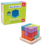 Svoora Puzzle cub 3D colorat din lemn, Svoora (BO-Sv_23305)