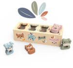 Speedy Monkey Cutie sortatoare cu forme animale din lemn, Speedy Monkey (BO-SM_SP1028)