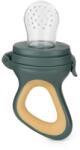 Petite&Mars Silicone Food Feeder 6m+ suzetă pentru alimentare Green&Ochre 1 buc