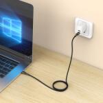Tech-Protect Kábel töltéshez és adatátvitelhez TECH-PROTECT UltraBoost DNA, 2x USB-C, PD 60W, 3A, 2m, szürke