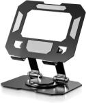 HOZRO táblagép-állvány, 360°-ban forgatható talppal, állítható, kompatibilis iPad Pro / Air / Mini és más táblagépekkel (STAND_TABLETA)