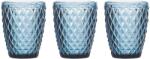 Tognana 3 darabos pohárkészlet, kék, 260 ml DIAMOND AZZURRO (N3585B26281)