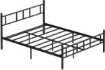  Hanah Home Kétszemélyes Ágykeret Fekete Akın - Fekete 150x200
