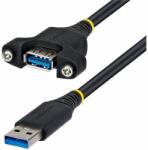 StarTech USB 3.0 Type A F-M Panel Kábel Fekete 2m CR23633 USBPNLAFAM2M (USBPNLAFAM2M)