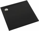 Schedline Libra Black Mat cădiță de duș pătrată 80x80 cm negru 3SP. L1K-8080/C/MG (3SPL1K8080CMG)