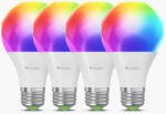 Nanoleaf Bec Nanoleaf Essentials Smart A60 E27 Matter WiFi 9W 900Lm RGBCW 2700-6500K, 4buc Pachet (N7501B02-4A60E)