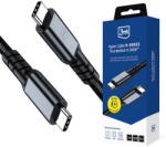 3mk Protection Cablu Alimentare, Thunderbolt 4, 40Gb/s, 240W, 2m - 3mk Hyper N-Series - Black (KF2364519) - vexio