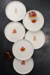  Hermia Dessert Plate Set (6 Pieces) White Por-PST203