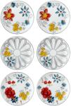  Hermia Dessert Plate Set (6 Pieces) Multicolor DNR0053