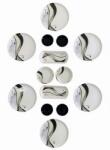 Hermia Breakfast Set (14 Pieces) White Black Grey Infinity 14