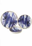 Hermia Dinner Set (18 Pieces) White Blue X00022984