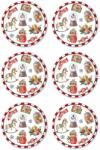  Hermia Cake Serving Set (6 Pieces) Multicolor NEW028