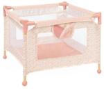 De Cuevas Toys Set 2 in 1 pentru papusi, tarc de joaca si scaun de masa, DeCuevas, lemn si textil, Tulipe, Roz Papusa
