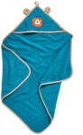 Playshoes prosop de baie pentru băiat cu glugă imprimată cu leu - 100x100 cm albastru/teal (141401)