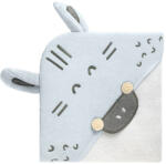 KIKKA BOO Prosop bebe cu gluga, Stripy Friends 90x90 cm (14B69C)