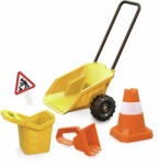 Hape Set de jucarii de nisip pentru construcții cu roabă, 5 piese, 3 ani+ (14A458)