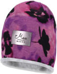 BROEL Căciulă fete de bumbac violet cu flori 44/48 fucsia floral (134CFB)
