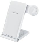 Nillkin Încărcător wireless Nillkin PowerTrio 3 în 1 pentru Apple Watch, alb (MFI) 6902048256958