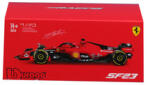 Bburago 1/43 Mașină de curse F1 - Ferrari SF-23 (Cu cască) (#16 Leclerc) (18-36835L)