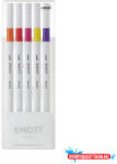 uni Tűfilc UNI EMOTT 5 darabos 0, 4mm (narancs, cinóber, pink, citromsárga, fukszia)