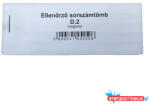  Nyomtatvány ellenőrző sorszámtömb D2 100 lapos 118x40 mm 2 szelvényes vegyes 30 tömb/csomag