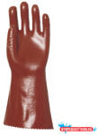Coverguard Kesztyű mártott COVERGUARD PVC vegyszerálló sav, lúg és olajálló piros 8-as 2 darab/pár