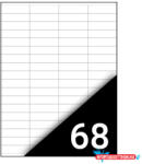 Fortuna Etikett FORTUNA 48, 5x16, 9mm univerzális 6800 címke/doboz 100 ív/doboz
