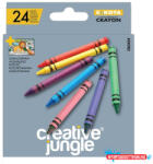 Creative Jungle Zsírkréta CREATIVE JUNGLE Grey kerek hegyezettt 24 színű