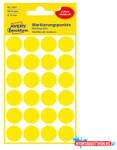 AVERY Etikett AVERY 3007 jelölőpont 18mm sárga 96 darabos