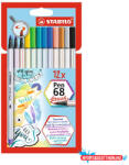 STABILO Ecsetfilc STABILO Pen 68 Brush 12 darabos