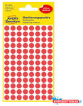 AVERY Etikett AVERY 3010 jelölőpont 8mm piros 416 darabos