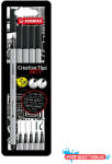 STABILO Flictoll STABILO Cretive Tips Arty black 5 darabos