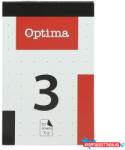 OPTIMA Jegyzettömb kockás OPTIMA 80x130mm 50 lapos