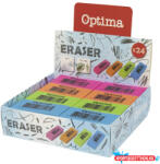 Optima Radír OPTIMA neon 24 darabos