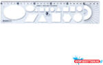 Optima Sablon vonalzó OPTIMA kék 30cm