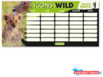 Ars Una Órarend ARS UNA egylapos kétoldalas Icons of the Wild-Lions