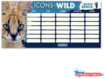 Ars Una Órarend ARS UNA egylapos kétoldalas Icons of the Wild-Serval