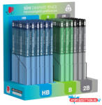 ICO Grafitceruza display ICO Süni háromszög HB, B, 2B dark pasztell 184 darabos