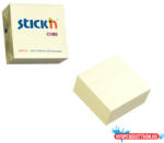STICK N Öntapadós jegyzettömb STICK'N 76x76mm pasztell sárga 400 lap