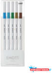 uni Tűfilc UNI EMOTT 5 darabos 0, 4mm (égkék, türkiz, pálmazöld, sötétsárga, barna)