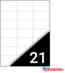 Fortuna Etikett FORTUNA 63, 5x38, 1mm univerzális 2100 címke/doboz 100 ív/doboz