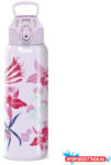 Ars Una Kulacs duplafalú ARS UNA 3D fém BPA-mentes 700 ml Beach Flowers-Purple