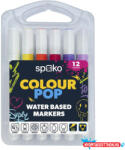 Spoko Filctoll SPOKO Colour Pop háromszögletű vízbázisú 12 darabos