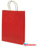 Creative Dísztasak CREATIVE Classic Simple L 26x35x8 cm kraft egyszínű piros sodort füles