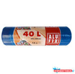 Alufix Szemeteszsák ALUFIX 40L zárószalaggal 26 mikronos kék 15 darabos