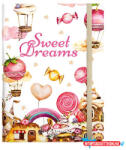 Dolce Blocco Jegyzetfüzet ponthálós DOLCE BLOCCO Secret Journal A/5 176 oldalas Sweet Dreams keménytáblás gumis