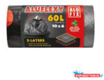 Alufix Szemeteszsák ALUFIX 60L Aluflexy dupla rétegű fekete 33 mikronos 10 darabos