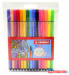 STABILO Filctoll STABILO Pen 68 10+5 darabos neon készlet