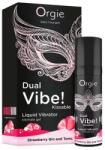 Orgie Gel intim comestibil cu efect vibrator Orgie Dual Vibe! Strawberry Gin & Tonic, nivel 6 (69-17540)